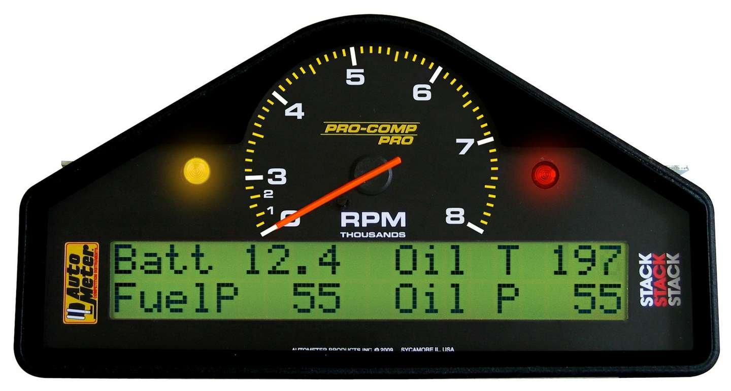 Auto Meter 6012 Race Dash Tachometer and Speedometer Gauge 0-3000-8000 RPM