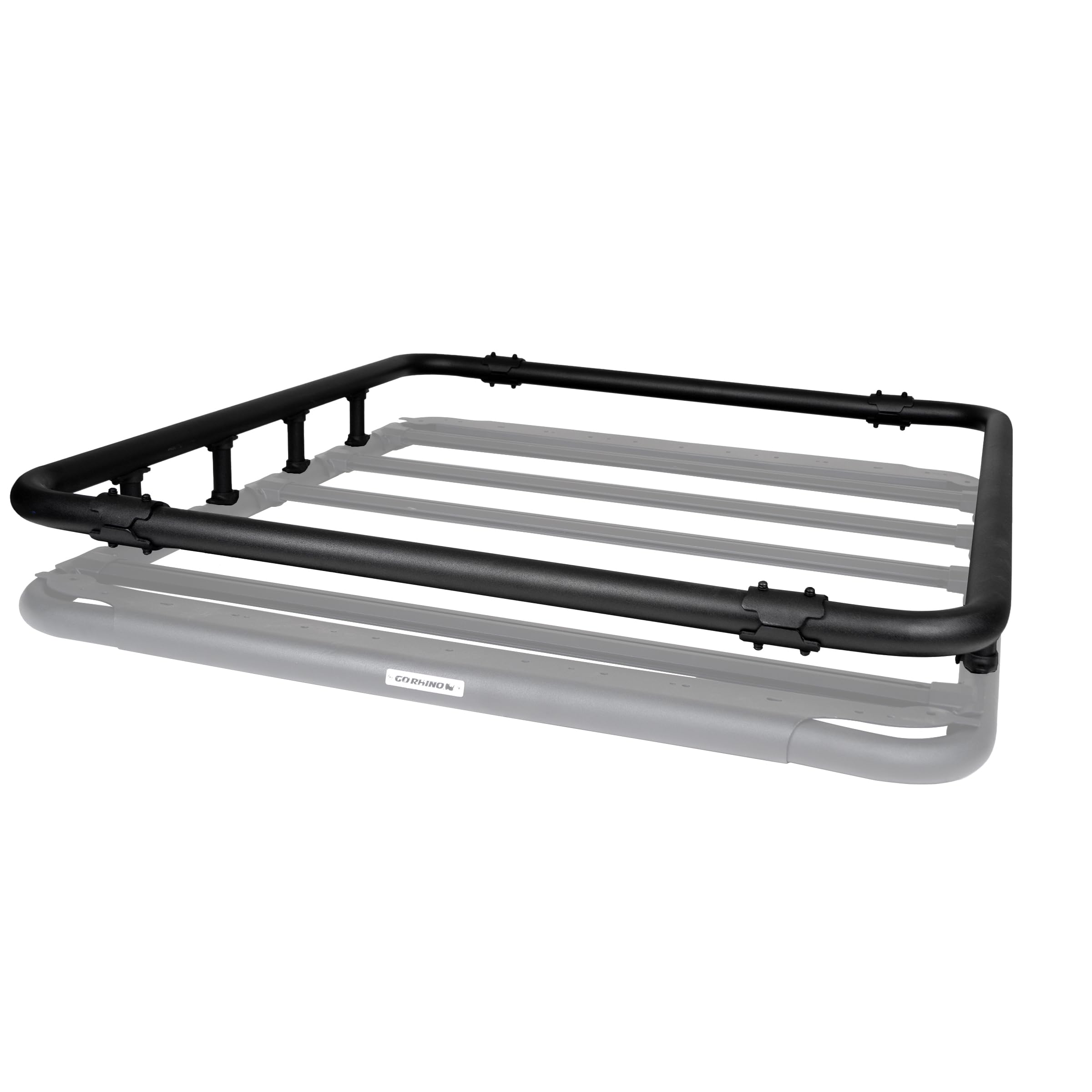 Go Rhino Quad-Rail Kit SRM500 | Aluminum, Textured Black | 5935053T | Fits Go Rhino 55" SRM500 Roof Racks