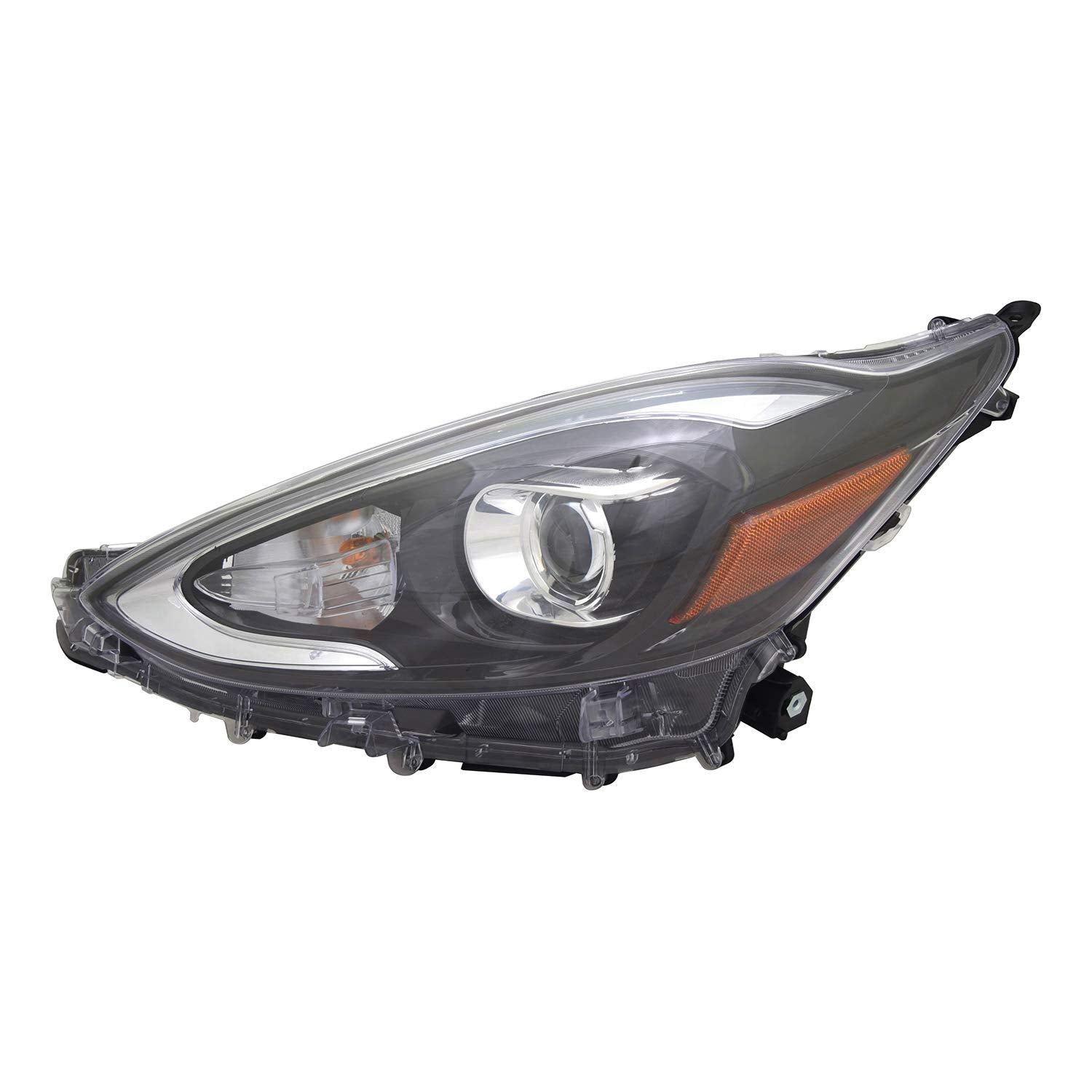 Left TYC Headlight Assembly Compatible with 2018-2019 Toyota Prius