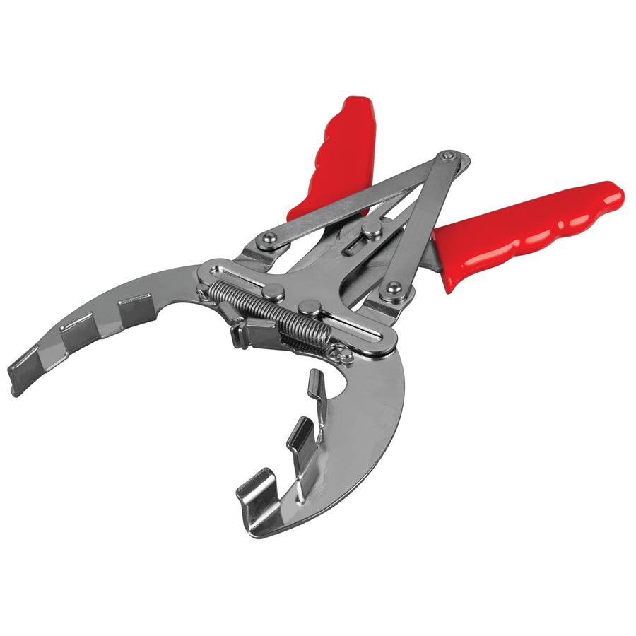 W80598 Performance Tool 4 in. Piston Ring Pliers - Alloy Steel, Plastic Cushion Grip, Engine Overhaul Tool, Red