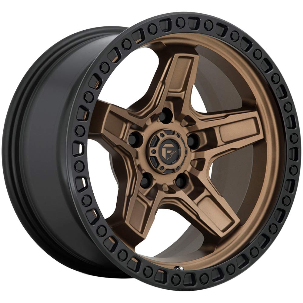FUEL OFF-ROAD 17X9 D699 KICKER, 5X5.0, 5.04, 1mm MATTE BRONZE BLACK BEAD RING - D69917907550