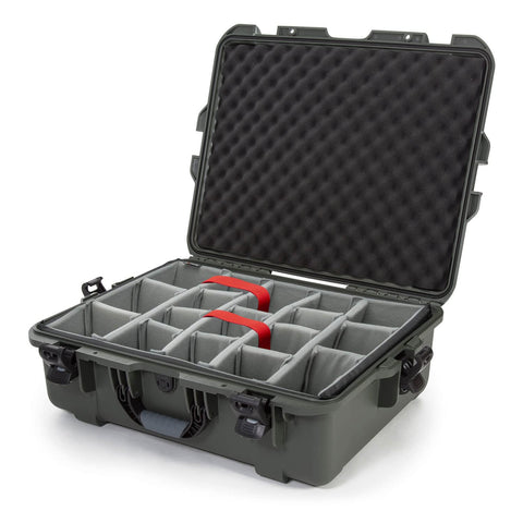Waterproof Nanuk 945 Hard Case with Padded Dividers - Olive