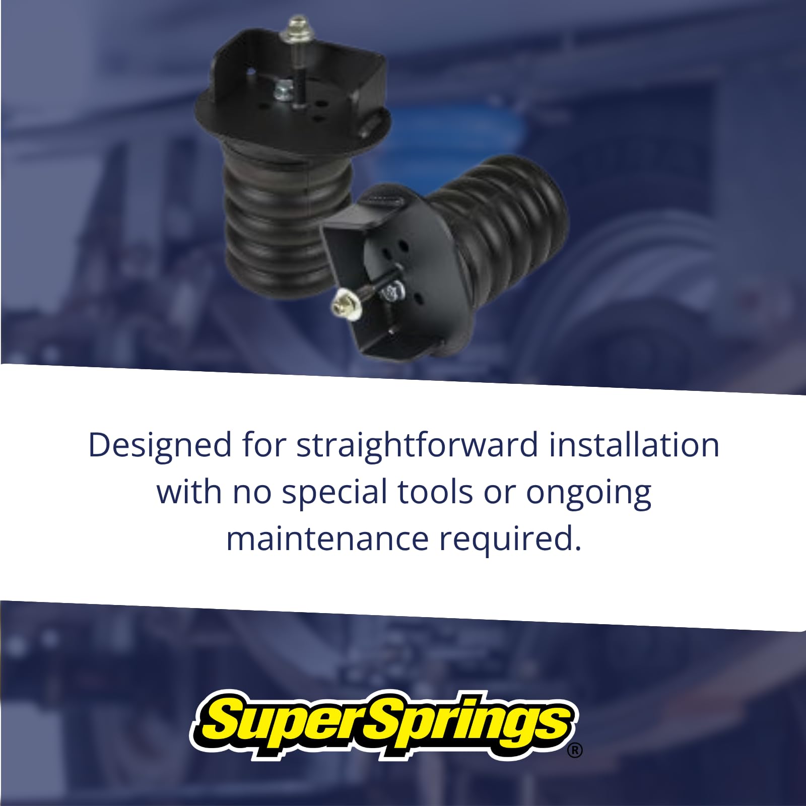 SSR-114-47 SuperSprings Rear for Ford F-250|F-350, Black, 1500 lbs.
