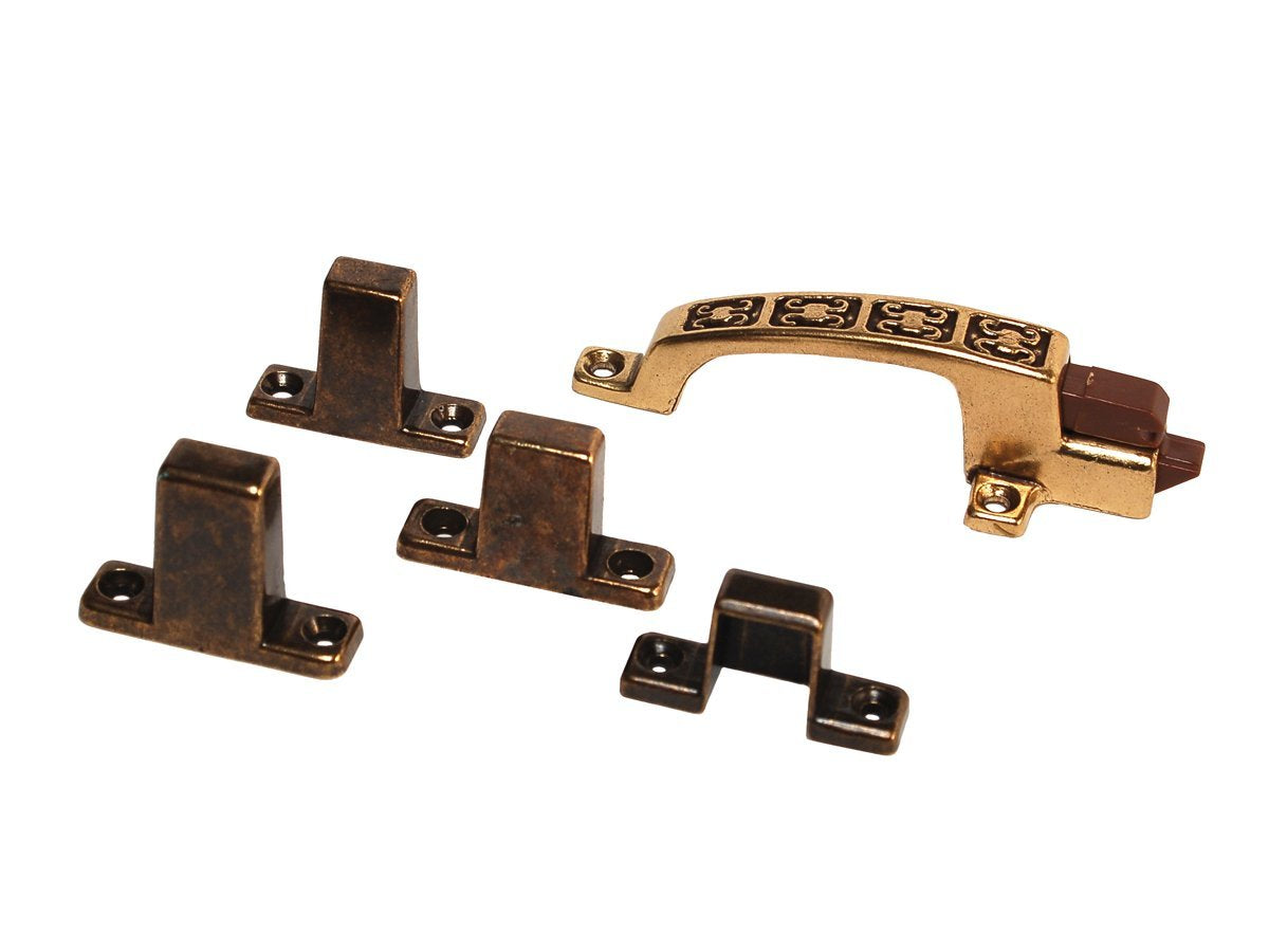 H241 RV Designer, Positive Latch, Three Screw Mount, Includes Four Strikes, Cabinet Hardware