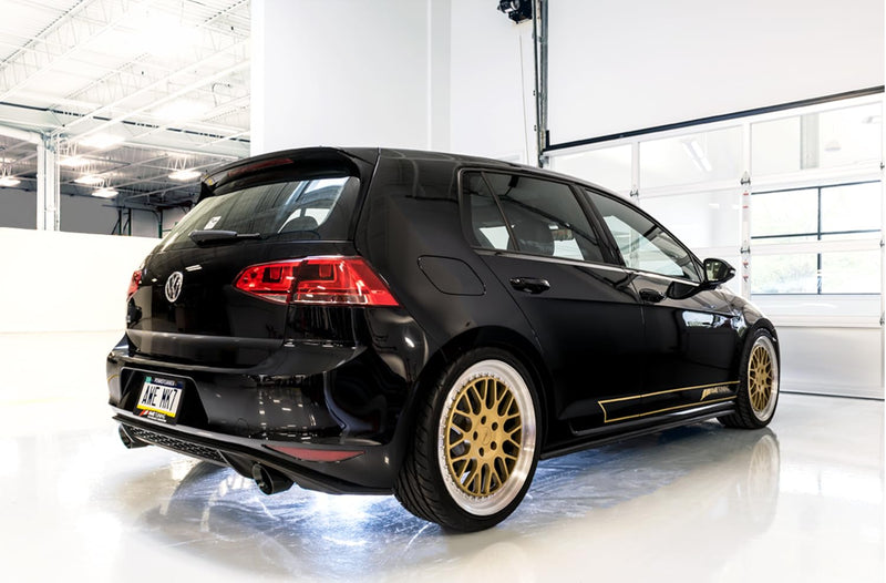 VW MK7 GTI AWE Tuning Touring Edition Exhaust - Diamond Black Tips