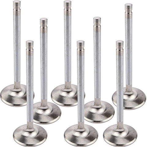 Manley Exhaust Valve, 1.880 in Head, Extreme Duty, 11/32 in Valve Stem, 5.522 in Long, Stainless, compatible with Big Block Chevy, Set of 8