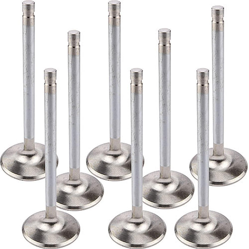 Manley Exhaust Valve, 1.880 in Head, Extreme Duty, 11/32 in Valve Stem, 5.522 in Long, Stainless, compatible with Big Block Chevy, Set of 8