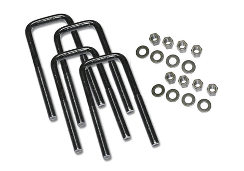SUPERLIFT SUSPENSION RealTruck U-Bolt Kit | Square U-Bolts 5/8 x 2-1/2 x 14 | 11114 | 4 Pack of U-Bolts with Hardware