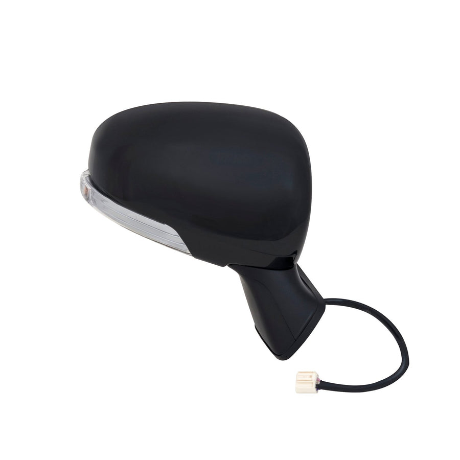 Mirror Passenger Side for Toyota Prius Sedan, Textured Black w/PTM Cover, w/Turn Signal, Foldaway, Heated Power