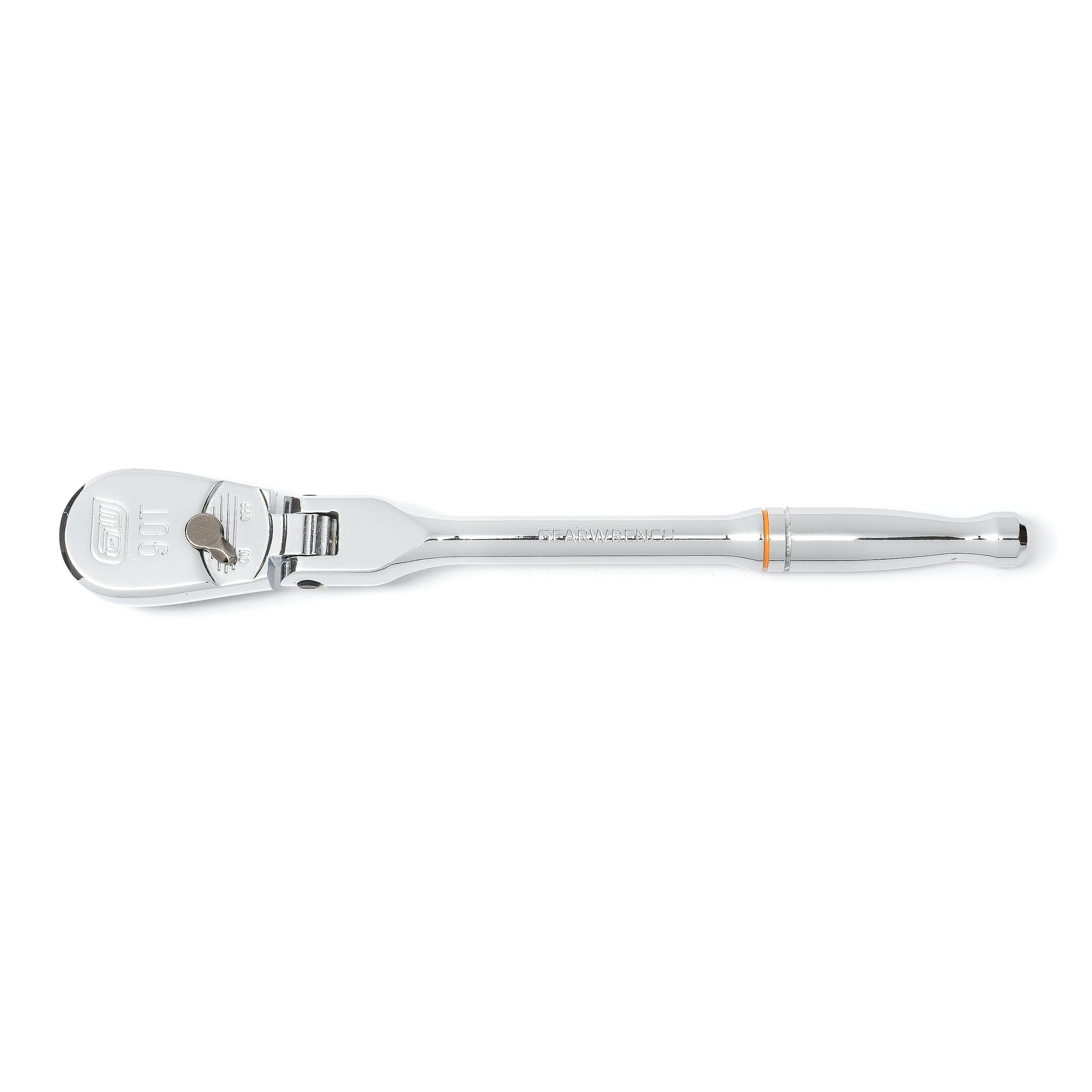 1/4" Drive GEARWRENCH Full Polish Flex Teardrop Ratchet, 90 Tooth - 81012T