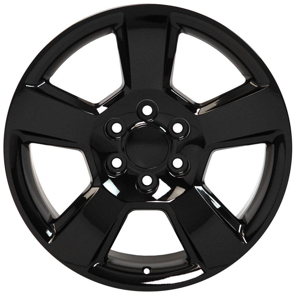 CV76 OE Wheels 20 Inch Rim Fits Tahoe Style 6x139.7 20x9 Gloss Black - Hollander 5652 (1)
