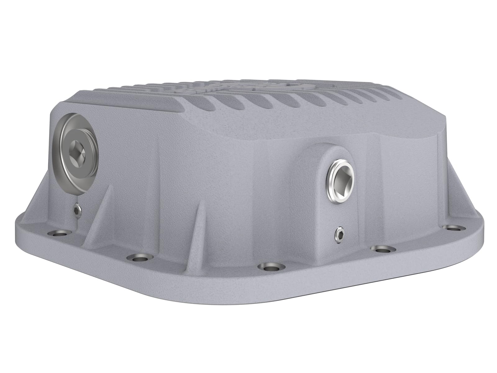 aFe POWER Differential Cover Street Series Raw w/Machined Fins - #46-70020 - Ford F-250/F-350/Excursion 86-25 V8 (td) (10.25/10.50-12)