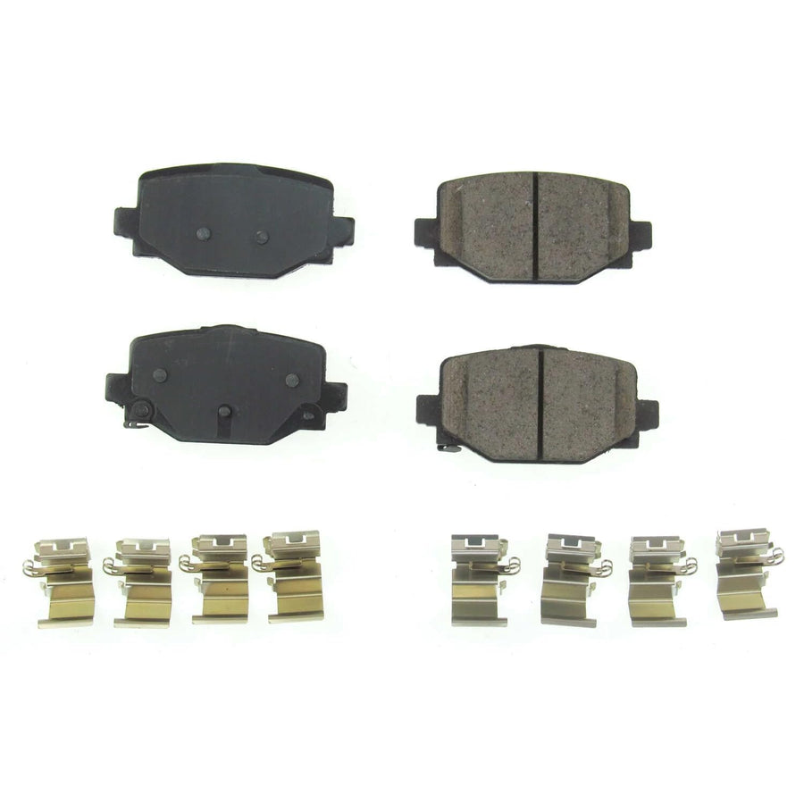 Rear Brake Kit Power Stop For Infiniti QX50 2019-25 | Infiniti QX55 2022-25 - Ceramic Brake Pads With Installation Hardware, 17-2191