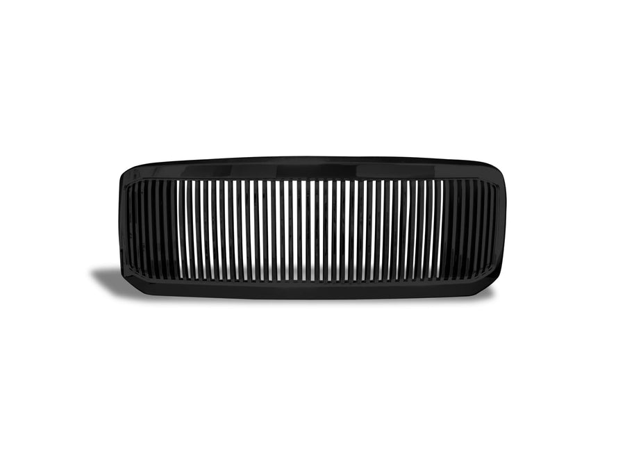 Vertical Front Hood Grille Armordillo USA 7148017 - Gloss Black Fits 2005 Ford Excursion