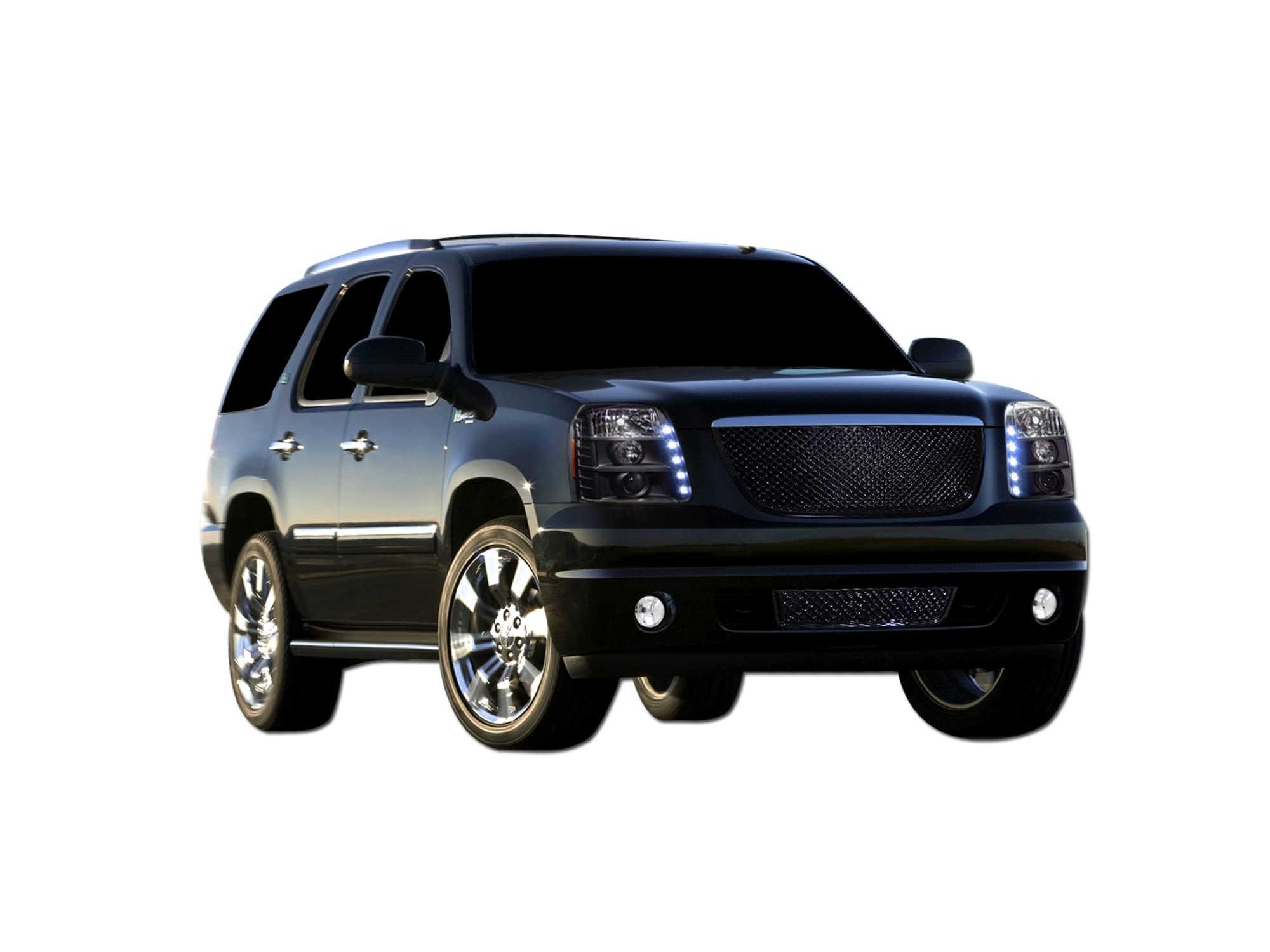 7148802 Armordillo USA Mesh Grille Fits 2007-2014 GMC Yukon XL-Gloss Black
