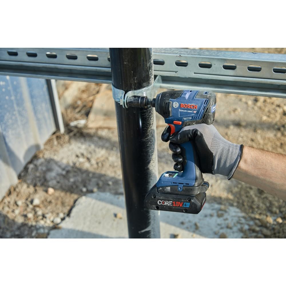 Bosch 18V GDR18V-1860CB25 Connected-Ready 1/4 In. Hex Impact Driver Kit with (2) CORE18V® 4 Ah Advanced Power Batteries and (1) Connectivity Module