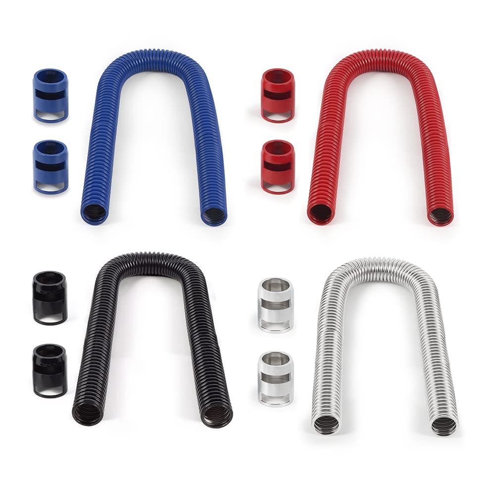 Mishimoto Universal Flexible Stainless Steel Radiator Hose Kit, 36”, Black MMAH-U36BK