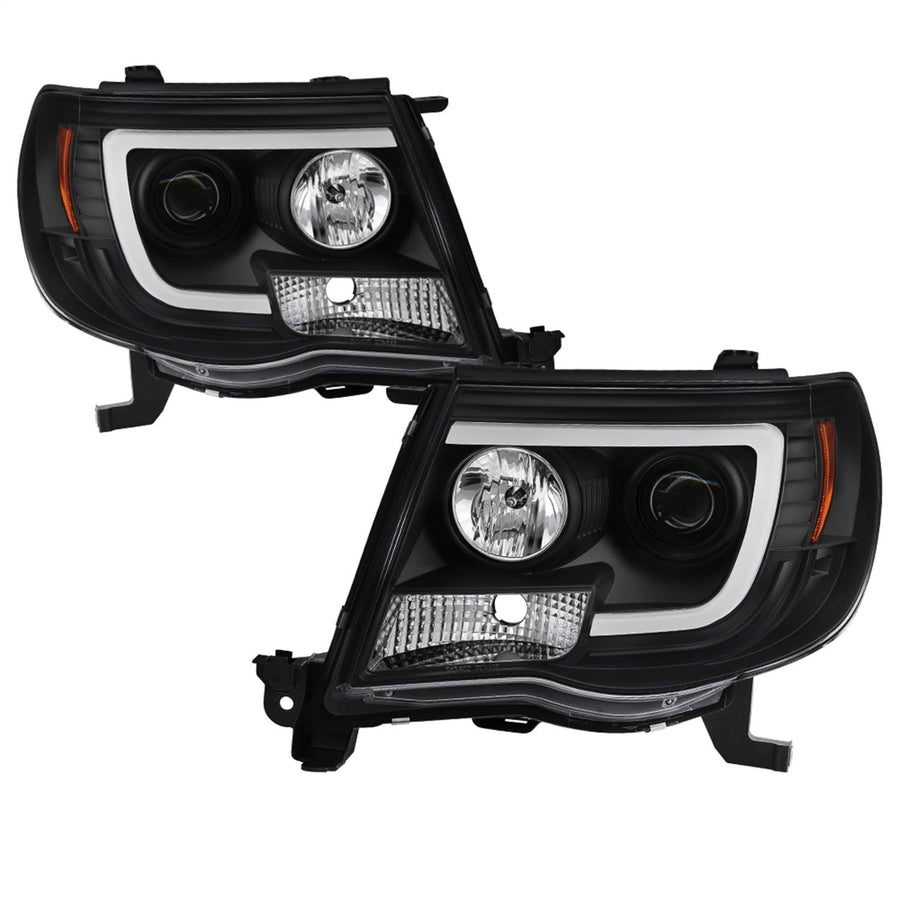 Spyder Led Sequential Black Projector Dry Bar Headlights