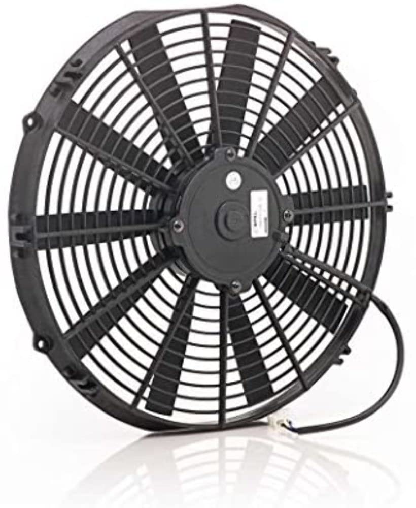 75084 Be Cool Euro-Black 14" Medium Profile Electric Puller Fan