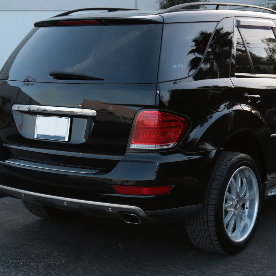 Red LED Bar Tail Lights SPEC-D TUNING Compatible with 2006-2011 Mercedes-Benz W164 ML-Class, Left + Right Pair Assembly