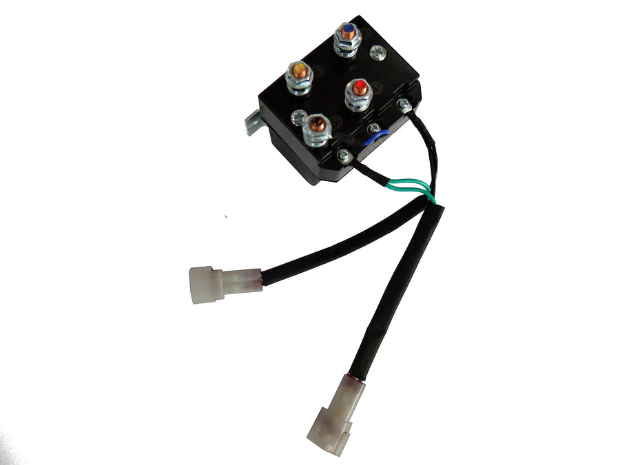 TrailFX Recovery Winch Solenoid Replacement fits W35B WS35B W45B WS45B Winches 12V 4 Leads Easy Install Black TrailFX WA026