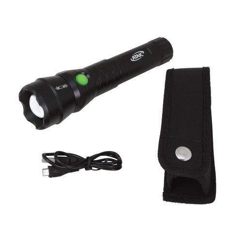 Black Performance Tool 551 Pro-Focus 500 lumens LED Lithium-Ion Rechargeable Flashlight, 500 lumens Flashlight Rechargeable