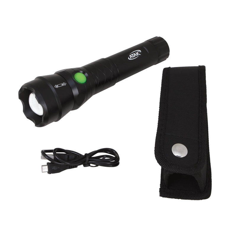 Black Performance Tool 551 Pro-Focus 500 lumens LED Lithium-Ion Rechargeable Flashlight, 500 lumens Flashlight Rechargeable