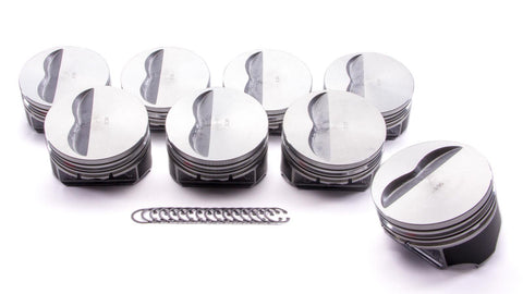 Flat Top Piston Set KB Performance 9907HC.030-5cc for Small Block Chevrolet