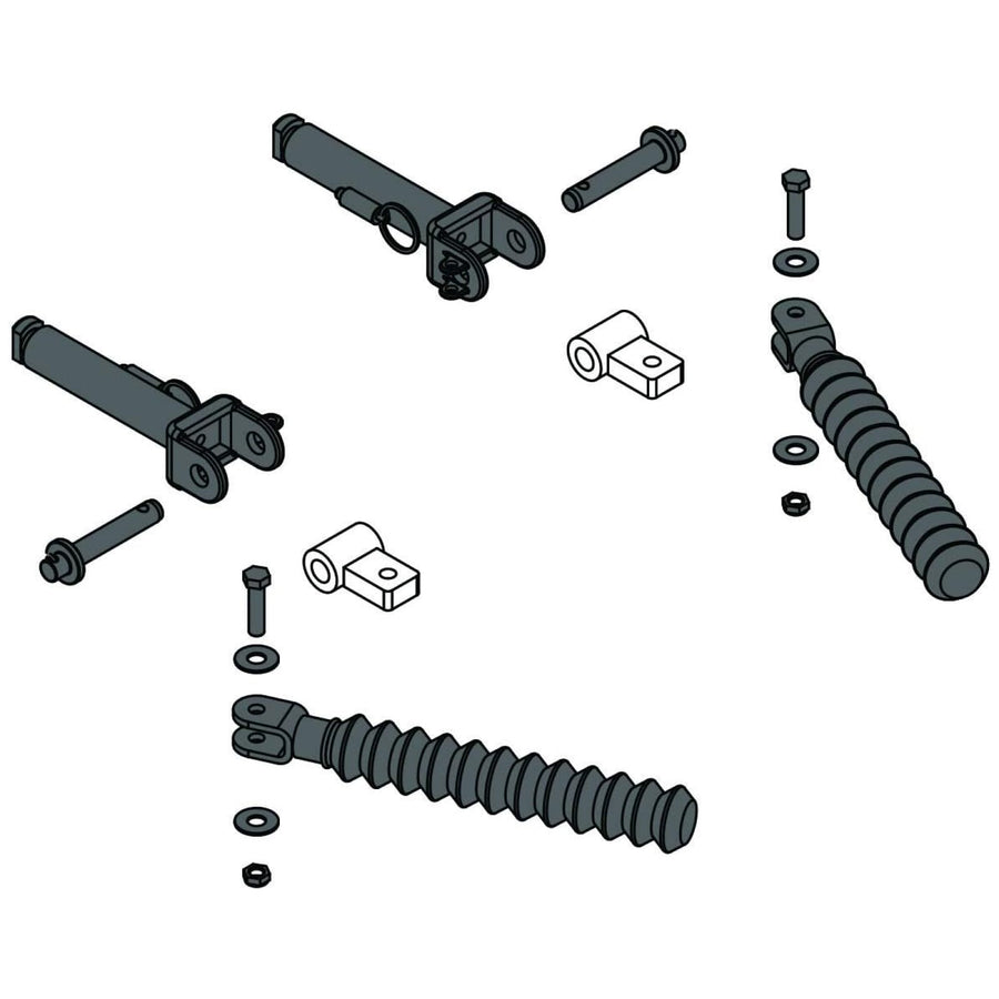Roadmaster 030 Blue Ox Tow Bar Pair of Steel Adapters to RM Baseplate | Durable Powder-Coated | Direct and Crossbar Compatible | Motorhome Mounted Only | Easy Installation
