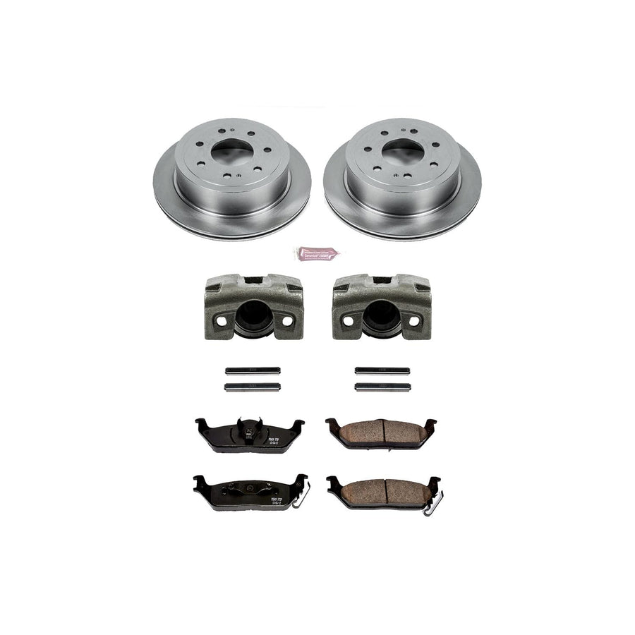 Power Stop KCOE4556 1-Click Autospecialty OE Replacement Brake Kit with Calipers For Ford F-150 2004-2011, Lincoln Mark LT 2006-2008 [Model Specific]