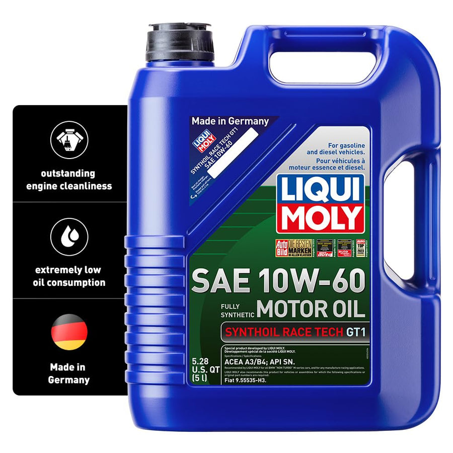 LIQUI MOLY Race Tech GT1 Synthoil SAE 10W-60 | 5 L | Fully synthetic engine oil | SKU: 2024