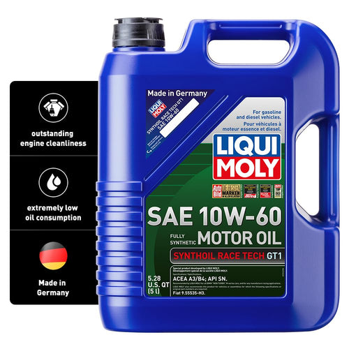LIQUI MOLY Race Tech GT1 Synthoil SAE 10W-60 | 5 L | Fully synthetic engine oil | SKU: 2024