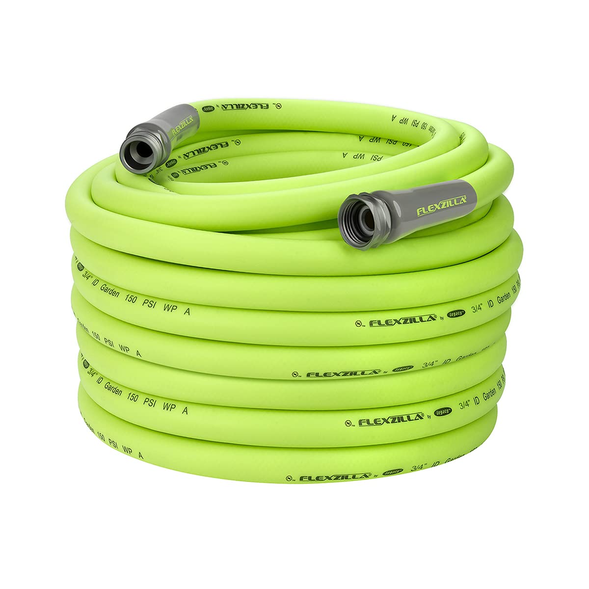 Garden Hose Flexzilla 3/4 in. x 100 ft., Lightweight All-Weather Water Hose, Durable and Flexible, Leak-Free Connections