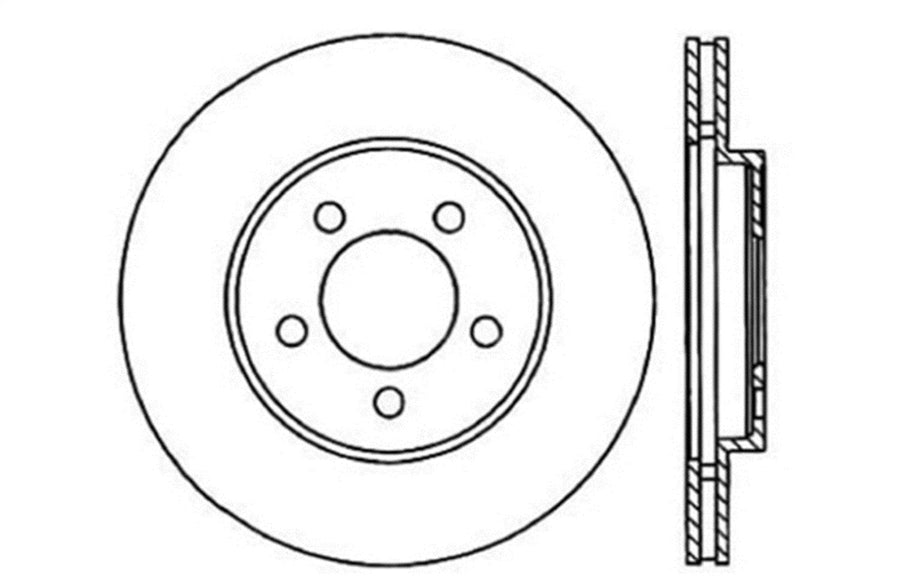 Sport Drilled/Slotted Brake Rotor StopTech 127.63058R (Front Right), 1 Pack