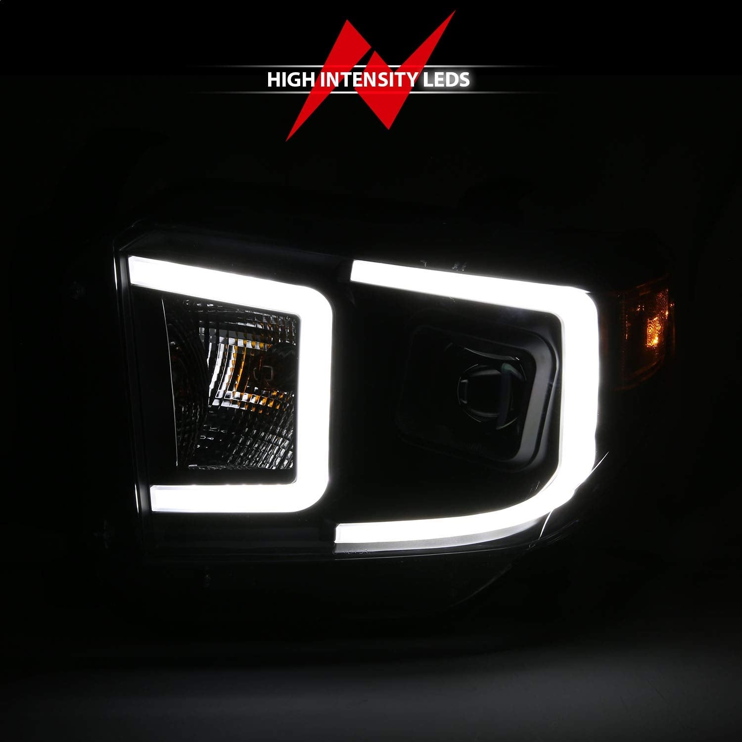 111414 ANZO USA Projector Headlights fits Toyota Tundra, Clear