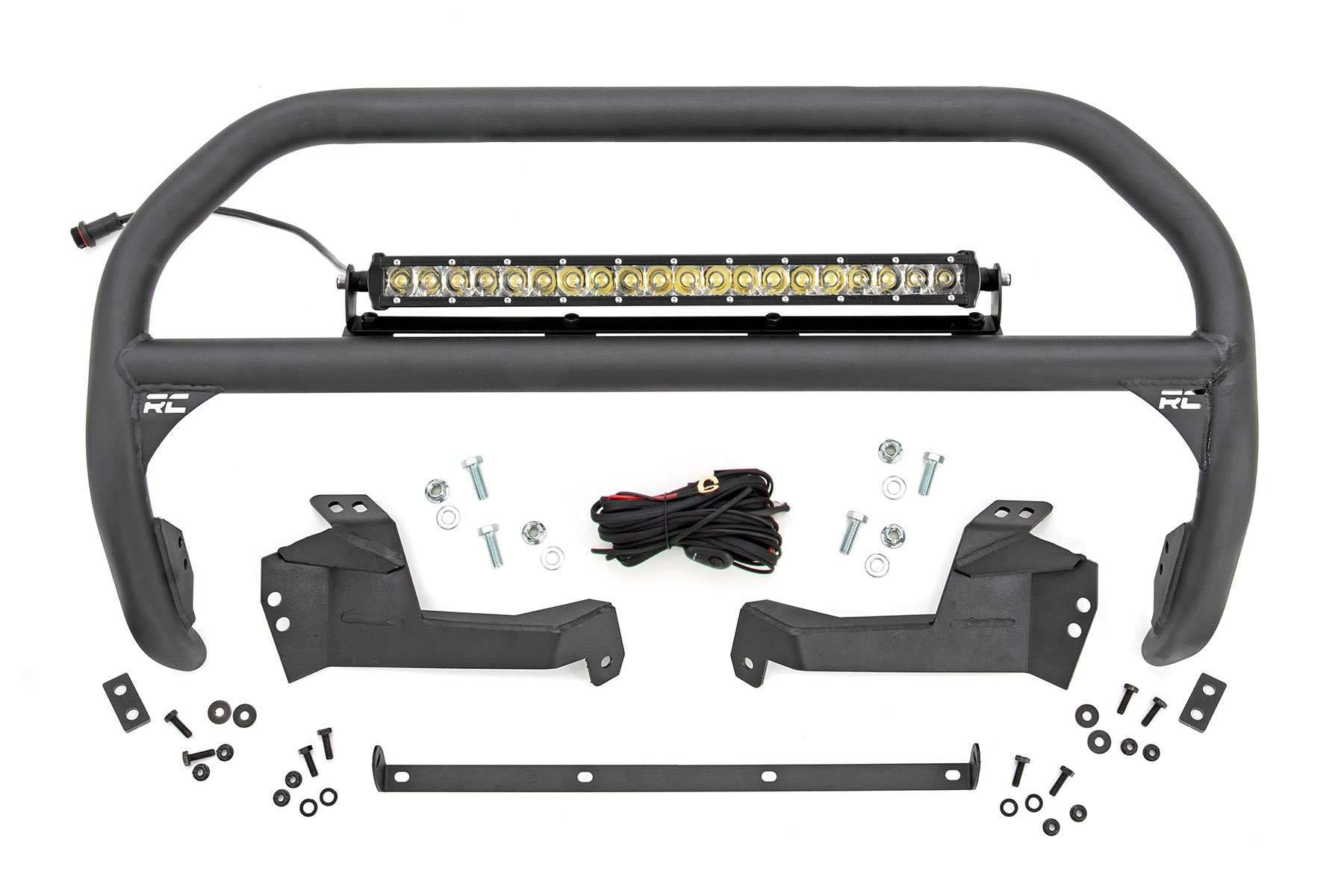 Rough Country LED Nudge Bar w/Chrome Series for 21-24 Ford Bronco Sport - 51043
