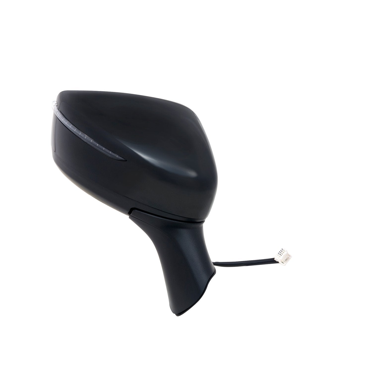 Nissan Versa Note Hatchback SR Model Passenger Side Mirror, Textured Black w/PTM Cover, w/Turn Signal, Foldaway, w/o CCD Camera, Power