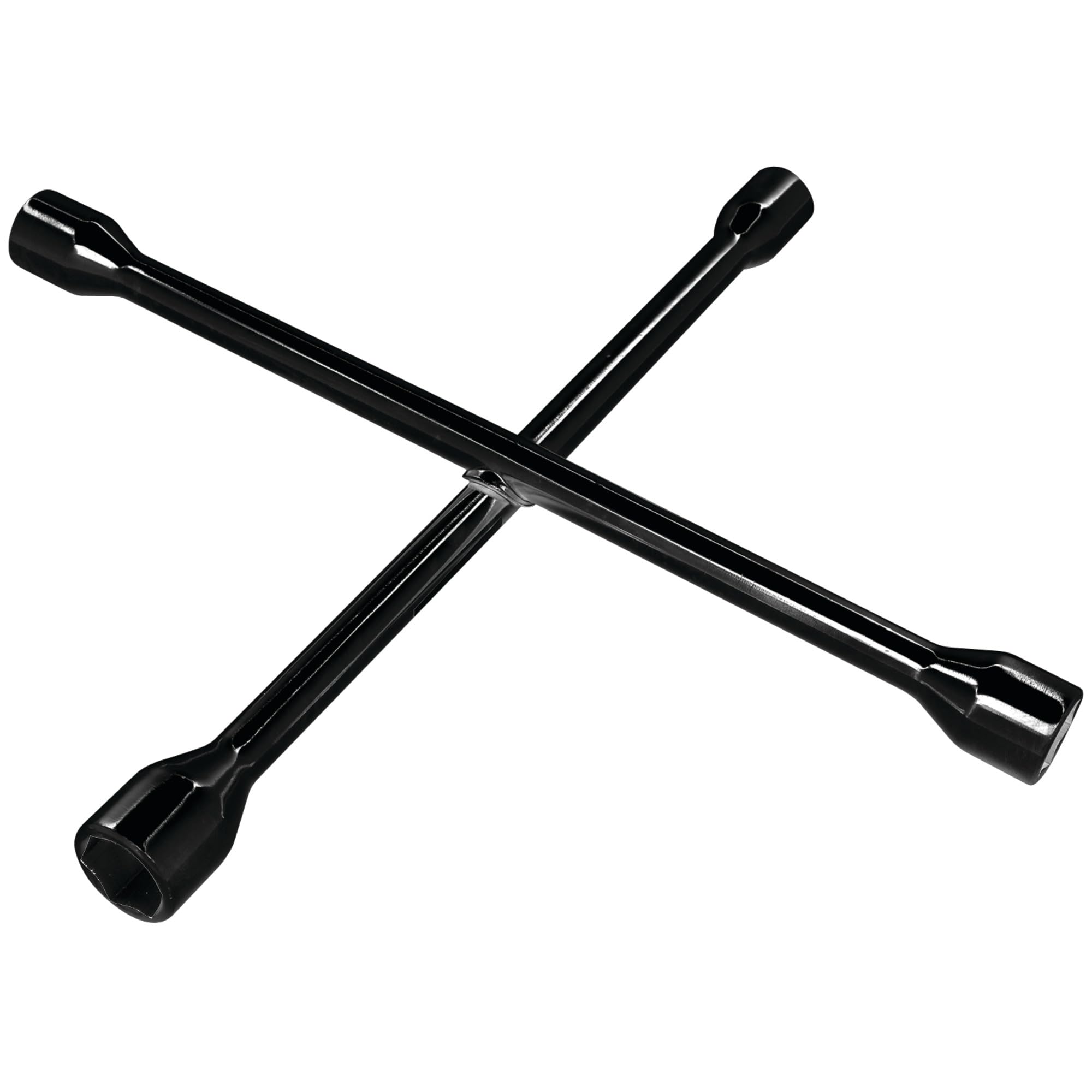 14-Inch Performance Tool W2 Black Metric 4-Way Cross Lug Wrench