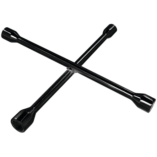 14-Inch Performance Tool W2 Black Metric 4-Way Cross Lug Wrench