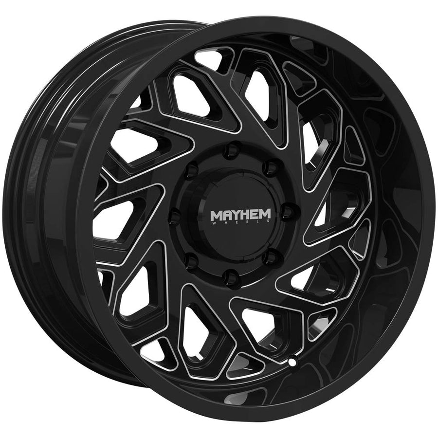 Essex 8112 Mayhem 8112-22270BM Gloss Black/Milled Spokes 22X12 8-170 -51mm 125.2mm