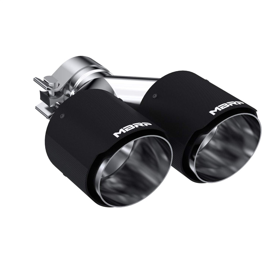 Carbon Fiber MBRP Universal Dual Tip 4in OD/2.5in Inlet