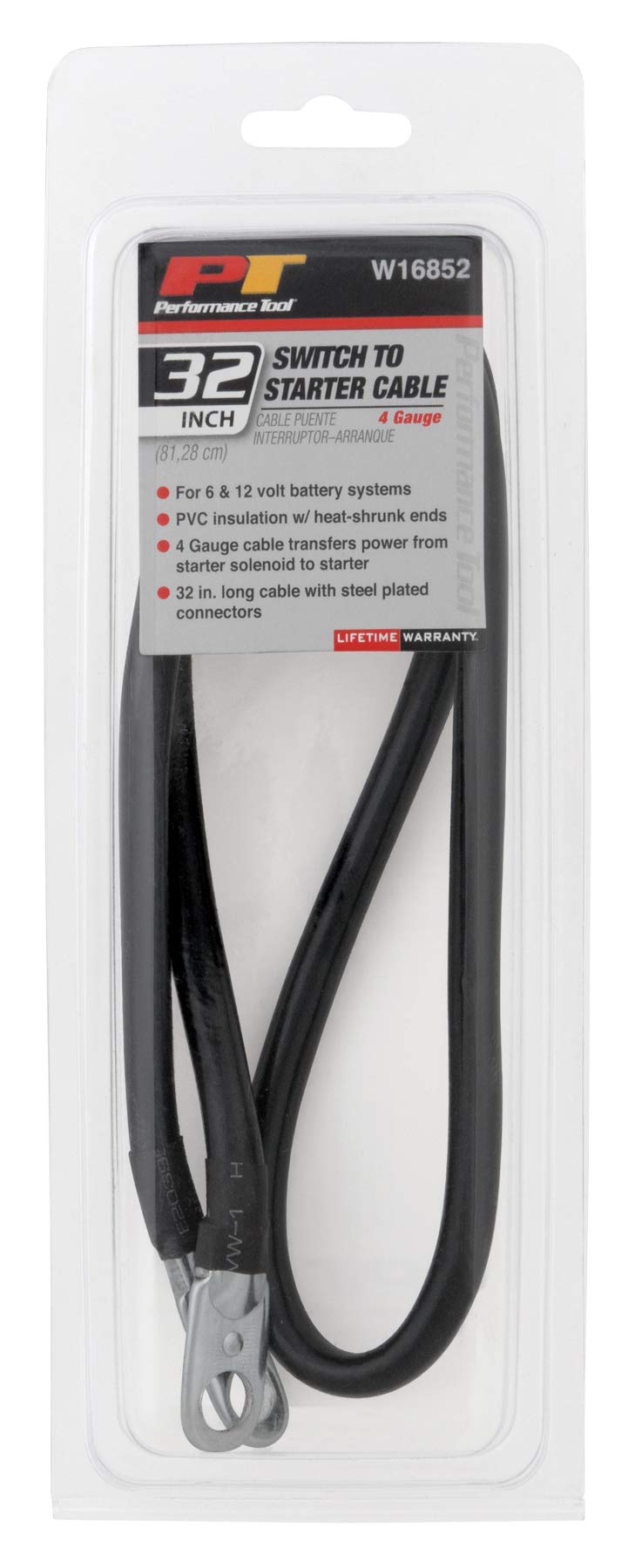 4GA Performance Tool W16852 32-Inch Battery Switch to Starter Cable
