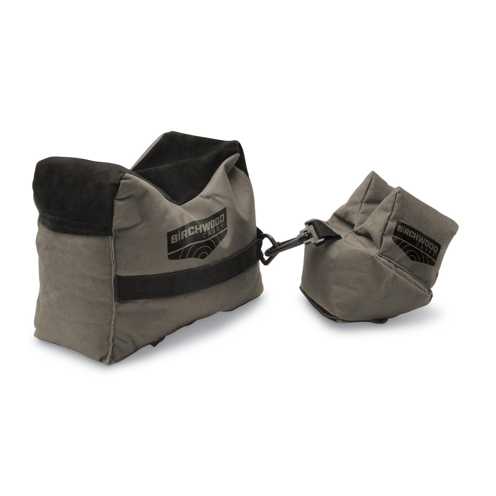 Gun Rest Birchwood Casey Filled | Durable Water-Resistant Front & Rear Shooting Bags with Inert Poly Bead Fill, Non-Slip Bottom & Suede Leather Topper