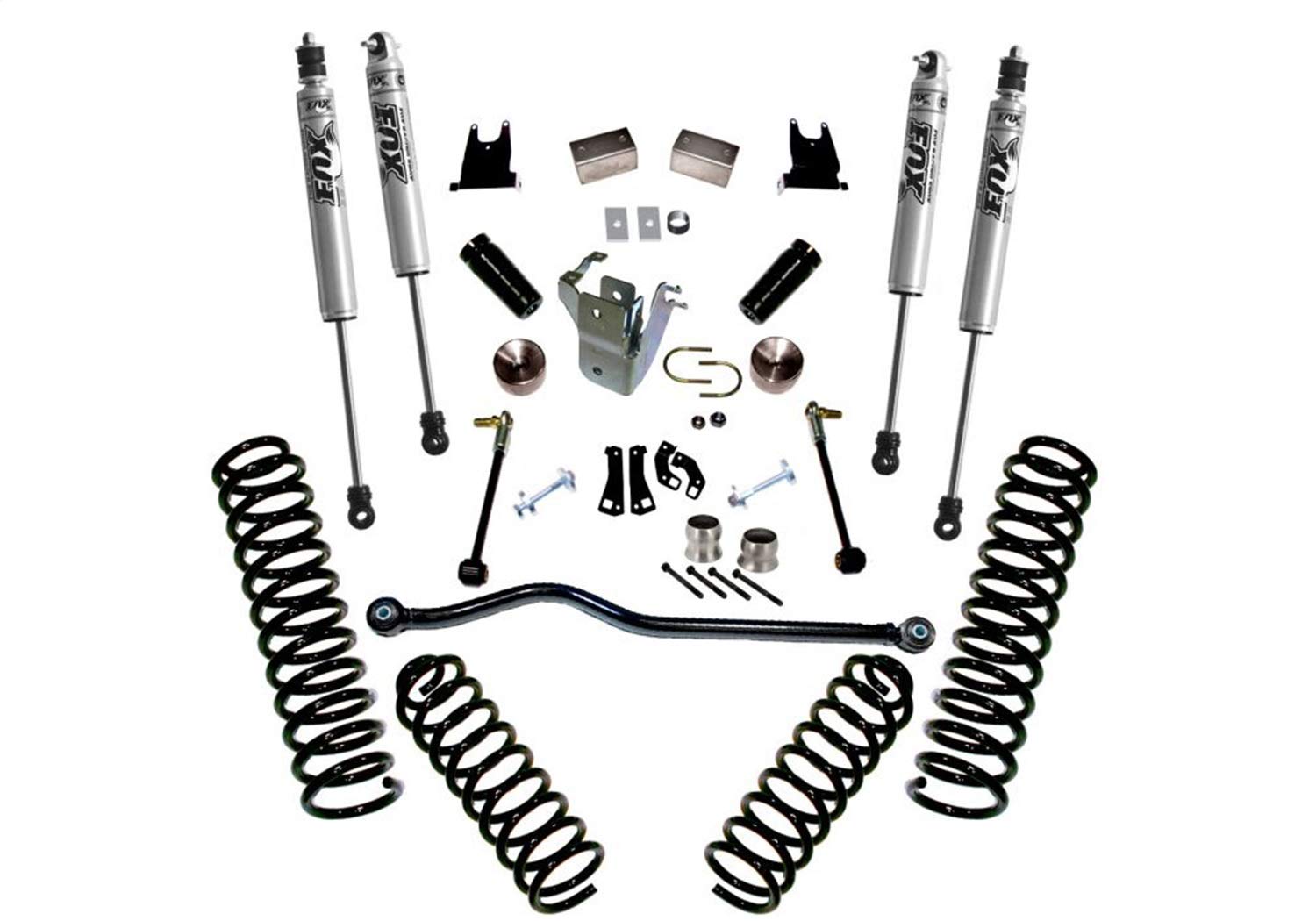 SUPERLIFT SUSPENSION RealTruck 4" Lift Kit for Jeep Wrangler JK | Complete Lift Kit with Front & Rear Fox 2.0 Series Shocks | K928F | Fits 2007-2018 Jeep Wrangler JKU 4-Door