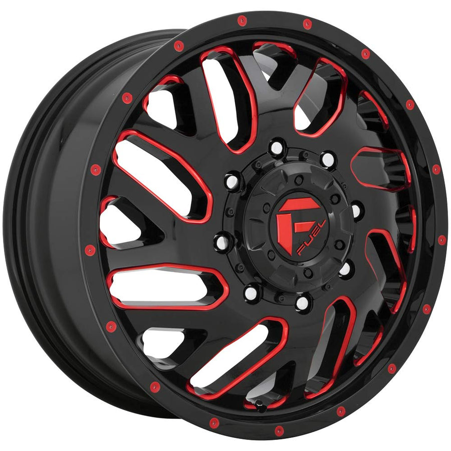 D656 FUEL TRITON Black Wheel with Painted and TPMS Compatible (20 x 8.25 inches /8 x 165 mm, 105 mm Offset)