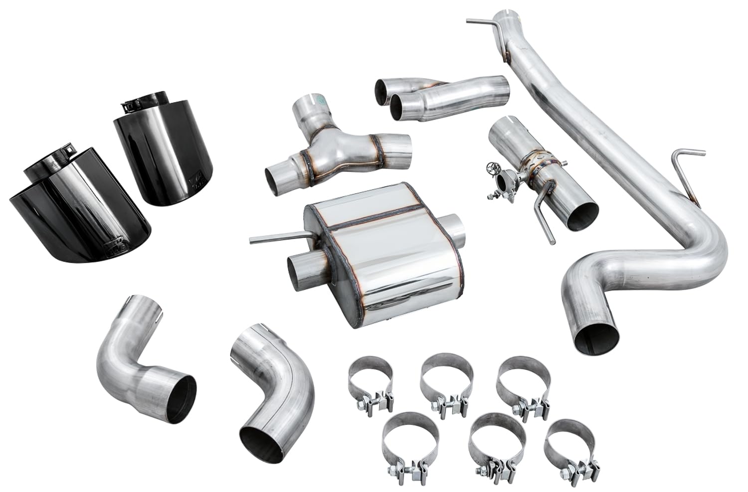 AWE Tuning 2.5L Turbo Coupe 18-19 Audi TT RS MK3 SwitchPath Exhaust w/Diamond Black RS-Style Tips