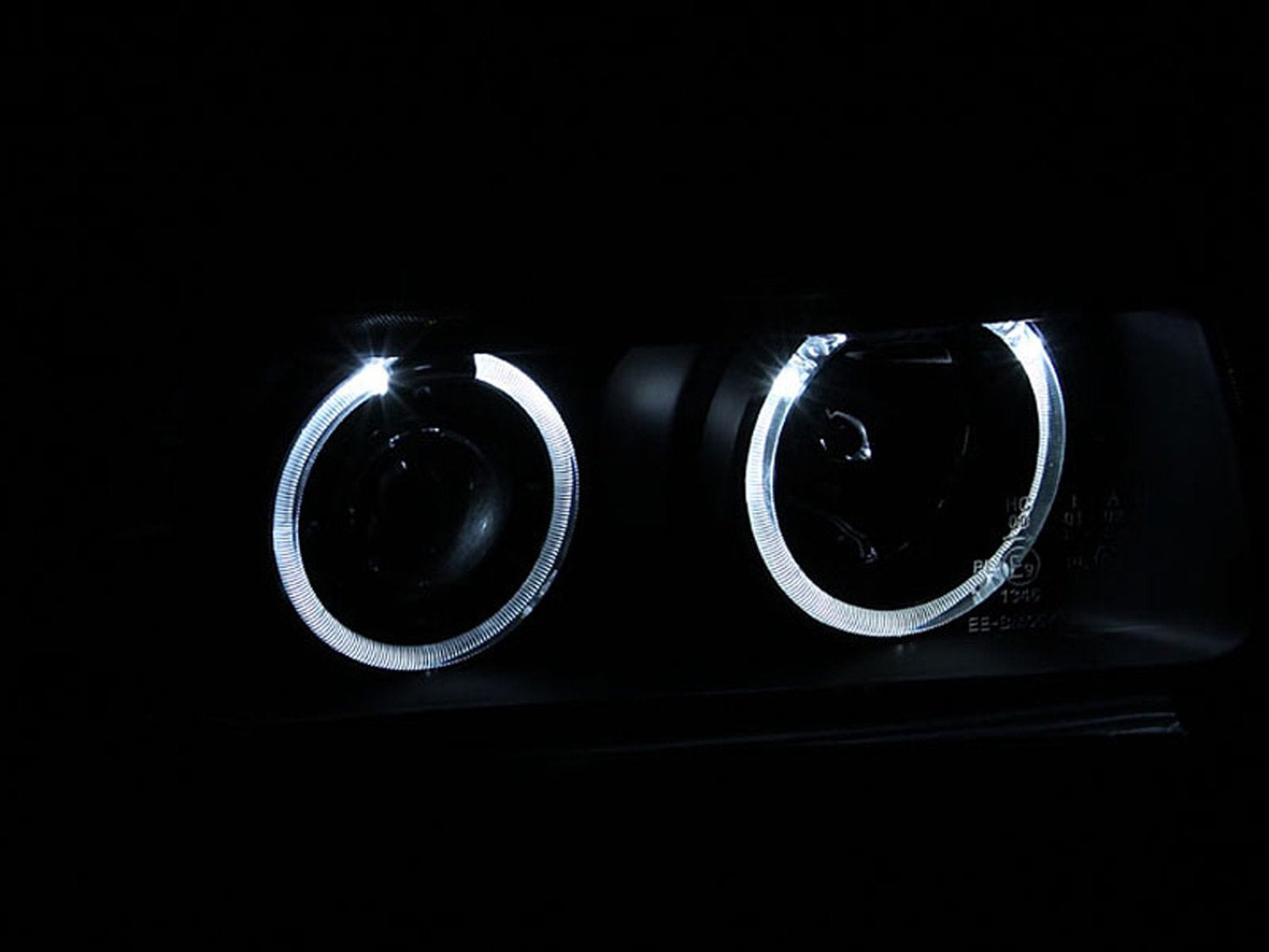 G2 Anzo USA 121011 Projector Halo Black Clear Amber(Ccfl) - (Sold in Pairs)
