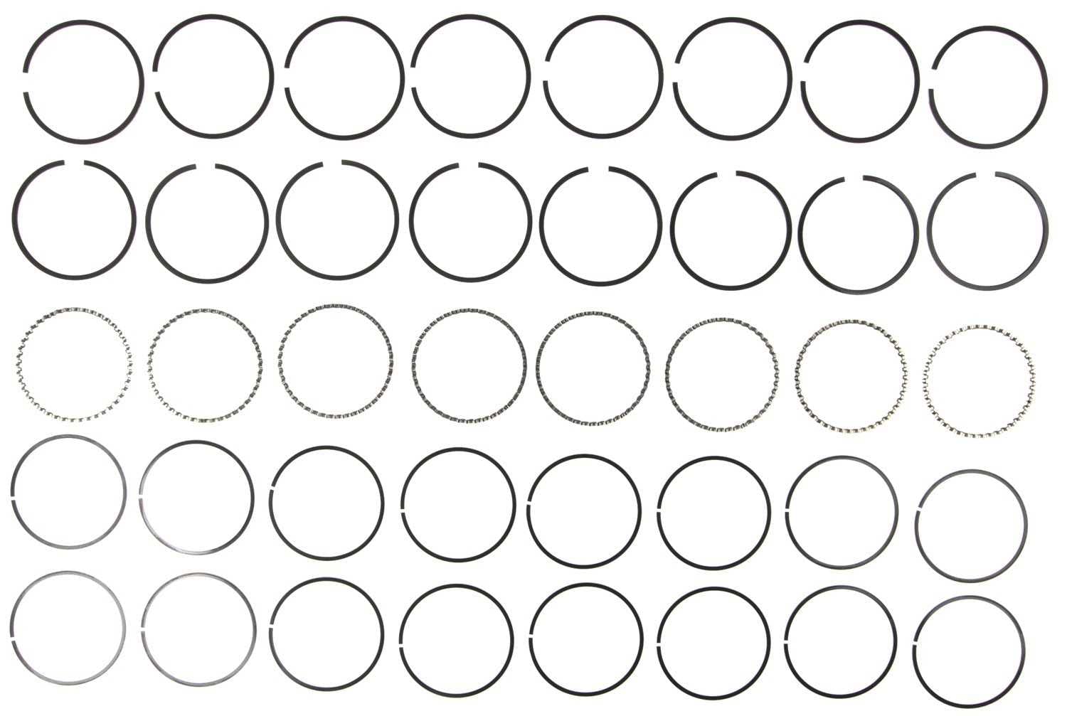 Clevite Ring Set, Clevite 50076CP.060 - Plain Checker 283,307 Engs. (65-70); Chev. 283,30