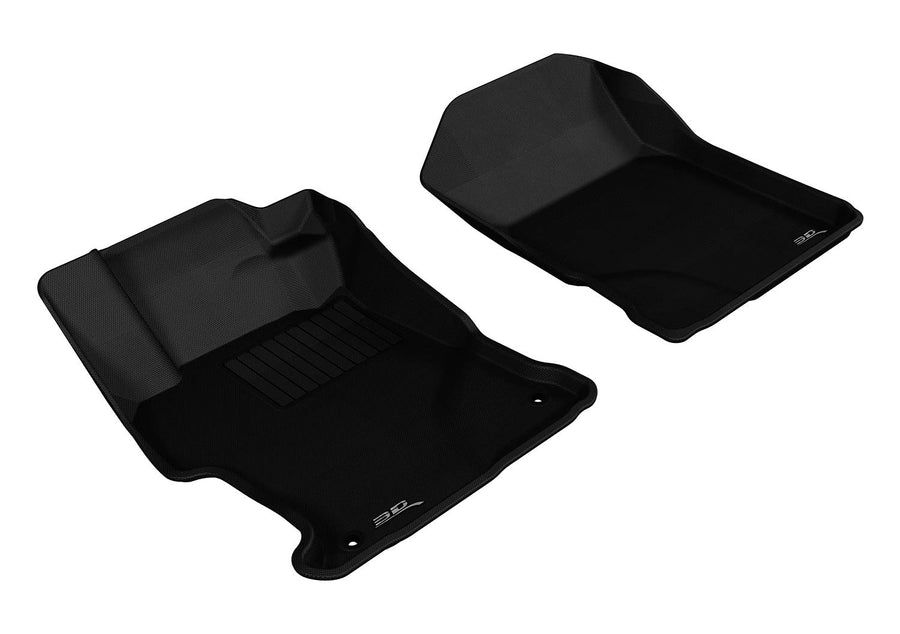 Kagu 3D MAXpider Custom Fit Floor Mat (Black) Compatible with Honda Civic 2012-2013 - Front Row