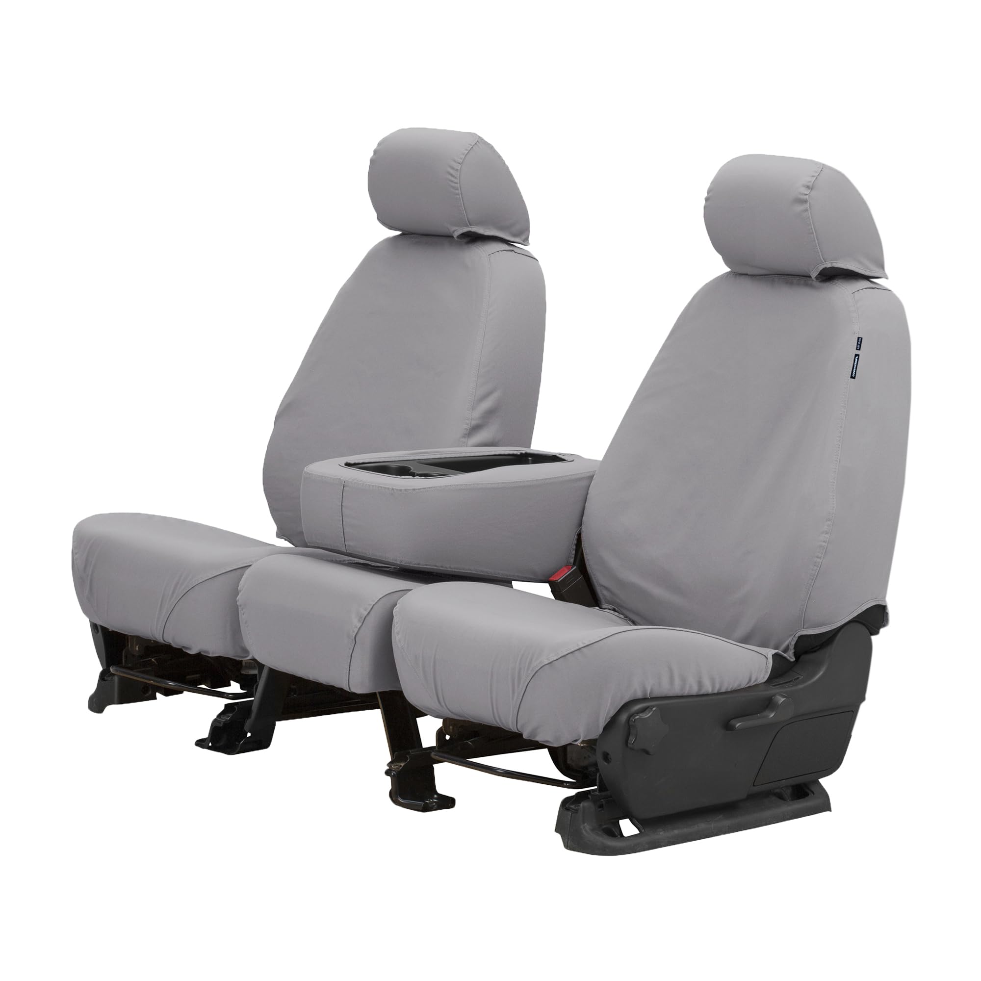 Covercraft Custom Seat Covers Polycotton | Fits 2023-2025 Honda Pilot | 2nd Row 40/20/40 Bench Seat, Grey
